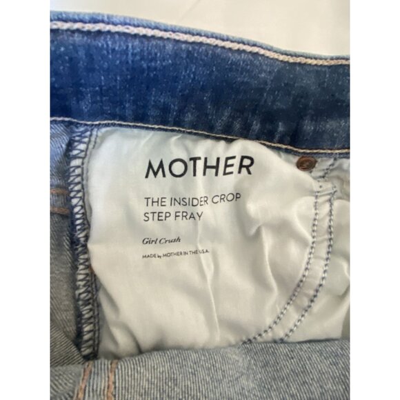 Mother Jeans Womens Size 25 The Insider Crop Step Fray in Girl Crush High Rise - Picture 14 of 14